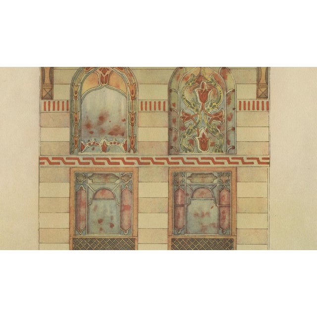 1920s Alexandre M. Raymond, Stained Glass Window Design Print, Yenişehir, Anatolia, 1924, Paper For Sale - Image 5 of 10