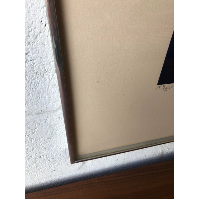 Large Vintage Original Lithograph Numbered and Signed by the Artist. For Sale - Image 9 of 13