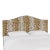 Kenmore Headboard in Caramel Linen Leopard, California King For Sale
