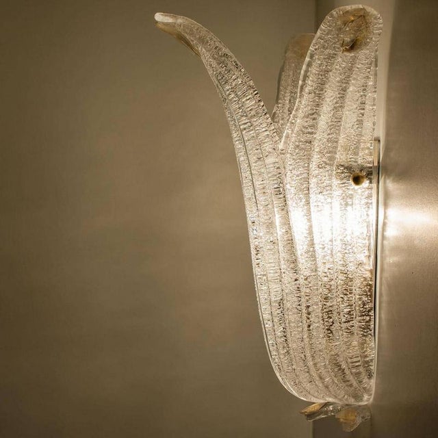 Murano Glass Wall Sconce in the style of Barovier & Toso, Italy, 1970s For Sale - Image 10 of 15