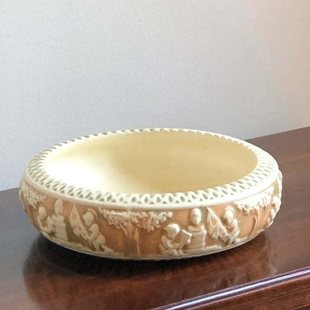 Early 20th Century Antique Roseville Centerpiece Bowl For Sale - Image 5 of 12