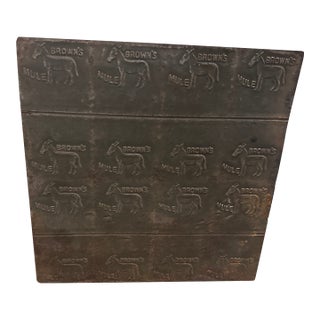 Antique Tobacco Browns Mule Tin For Sale