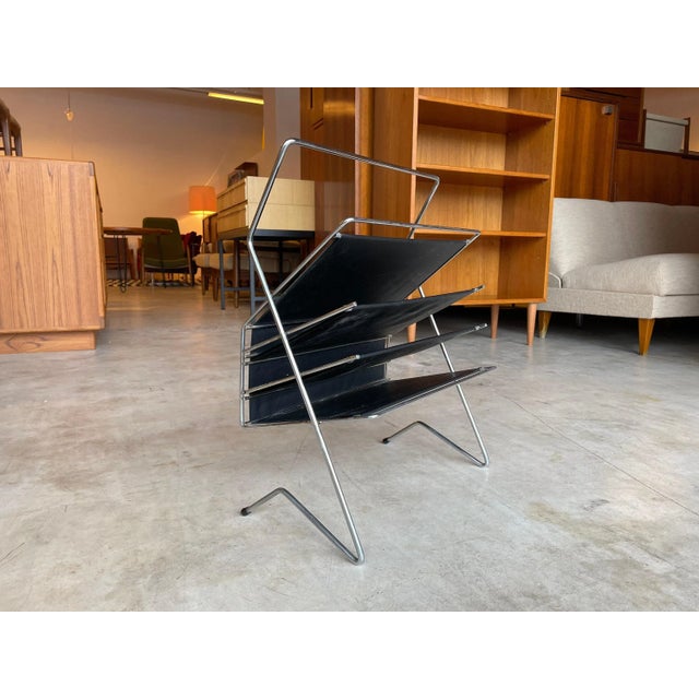 Mid-Century Magazine / LP Rack, 1960s For Sale - Image 11 of 11