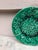 English Green Majolica Geranium Plate, circa 1880.