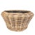 Artifacts Rattan Round Cone Planter with Black Plastic Insert, Natural, 22" For Sale - Image 4 of 10