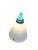 Vintage Cone Pyramid Table Lamp in White and Blue Murano Glass by Giusto Toso for Leucos, 1970s For Sale - Image 10 of 12