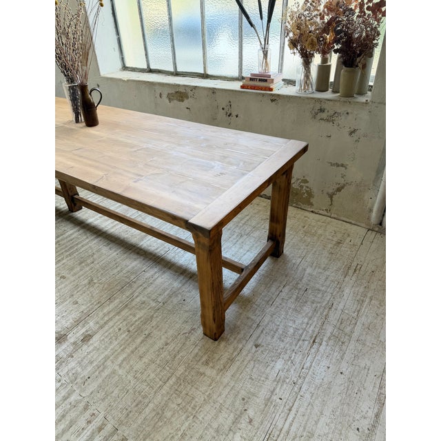 Vintag Farmhouse Table in Pine, 1960s For Sale - Image 10 of 18