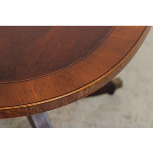 Baker Mahogany Inlaid Banded Dining Room Table For Sale - Image 10 of 16