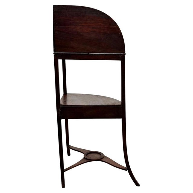 Antique 19th Century Georgian Mahogany Corner Stand For Sale - Image 6 of 10