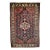 Vintage Persian Bakhtiari Area Rug, Handwoven Floral Pattern, Navy & Ivory, 5’ X 7’ For Sale