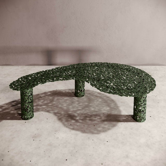 Jean Butterfly Coffee Table in Cast Bronze with Green Patina by Fred & Juul For Sale - Image 4 of 4