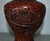 Antique Carved Chinese Figural Cinnabar Vase For Sale - Image 11 of 12