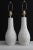 Antique White Mid 20th Century Ceramic Lamps - a Pair For Sale - Image 8 of 12