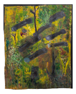 Chef de Mulu, Jungle, Acrylic on Paper