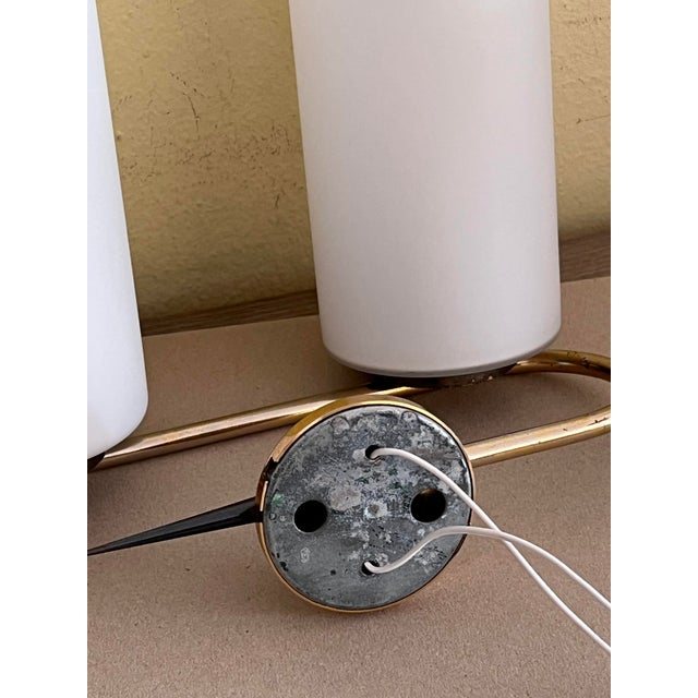 Double Wall Light from Maison Arlus, France, 1960s For Sale - Image 6 of 7