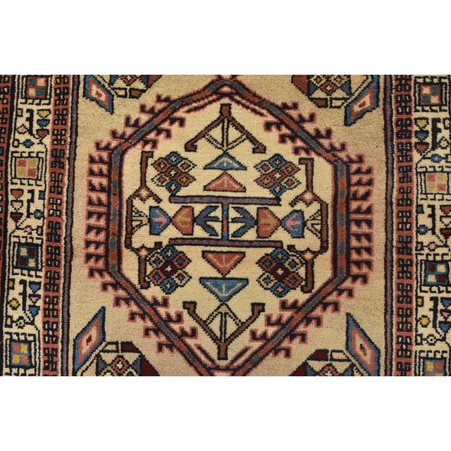 Beige Sarab Runner 2’6” X 10’5” Beige Wool Vintage Tribal Hand-Knotted Oriental Rug For Sale - Image 8 of 14