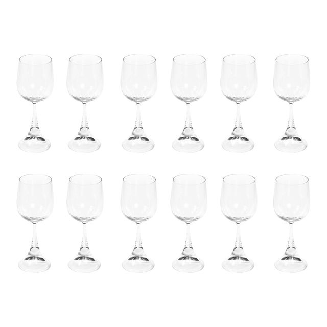 Set of 12 Clarion Wine Glasses Signed Rosenthal by Sigrid Hartmann-Reelitz For Sale