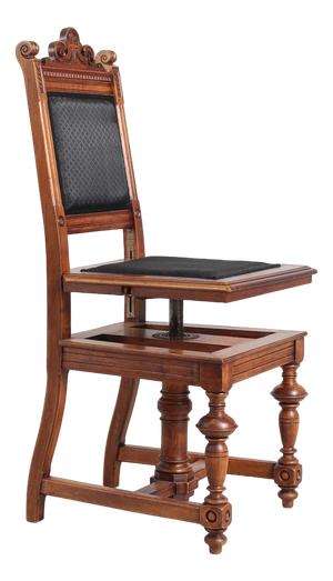 High Adjustable Piano Chair, 1880s