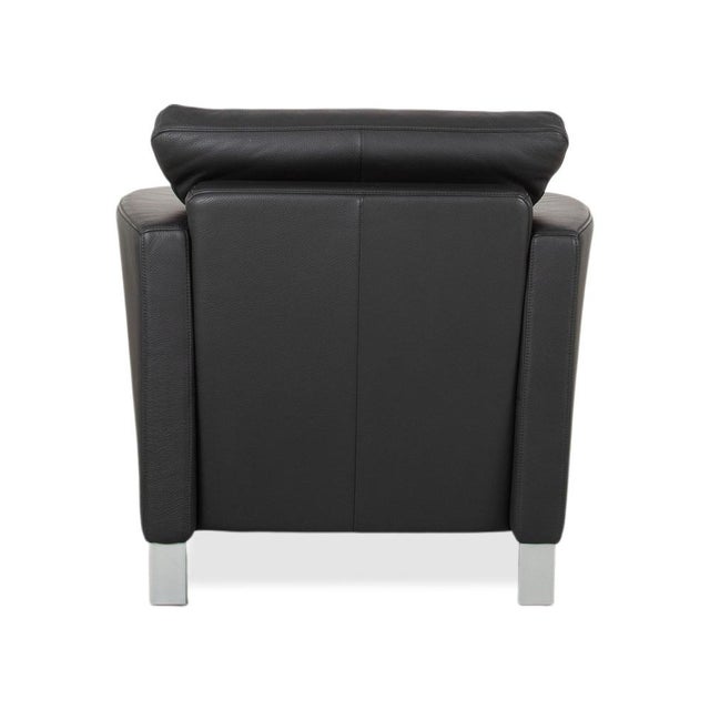 Black Leather 1200 Armchairs from Rolf Benz, Set of 2 For Sale - Image 13 of 16