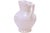 Grape Leaf Ivory Ceramic Pitcher Vase For Sale - Image 4 of 7
