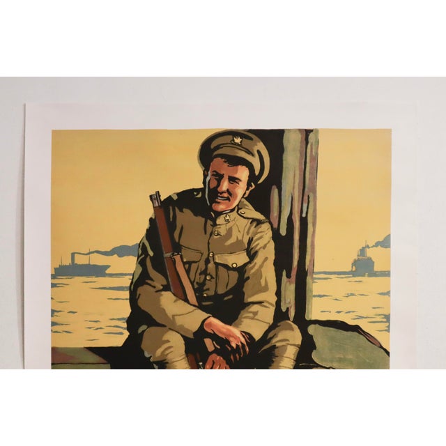 Art Deco 1918 Original French Canadian Wwi Victory Bond Poster, Hâtez Son Retour For Sale - Image 3 of 3