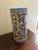 Chinoiserie Vintage Chinoiserie Blue and Yellow Porcelain Umbrella Stand For Sale - Image 3 of 6