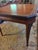 Vintage Leather Top Embossed Game Card Table For Sale - Image 9 of 13