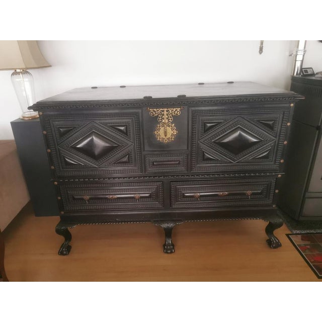 Antique Cabinet in Rosewood & Chestnut For Sale - Image 10 of 18