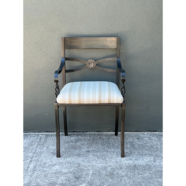 Vintage Twisted Iron Arm Chair For Sale - Image 11 of 12