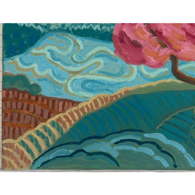 2020s “Pond Edge” Oil on Linen by Nancy M. Vignola For Sale - Image 5 of 7