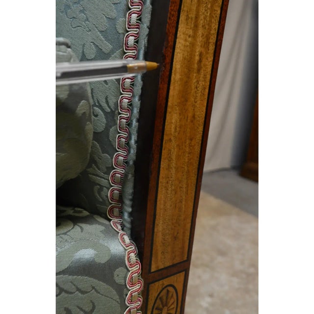 Southwood Sheraton Inlaid Mahogany Sofa For Sale - Image 10 of 12
