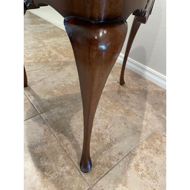 Wood End Table Inlaid Wood Marquetry Style For Sale - Image 7 of 13