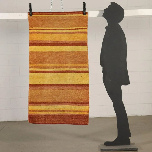 Gabbeh wool carpet, large knot, manual production. Very good condition. This piece is attributed to the mentioned...