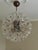 Italian Murano Glass Ball Chandelier with Floral Formed Prisms For Sale - Image 9 of 12
