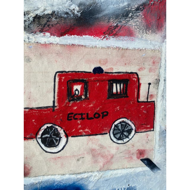 Modernistic Painting in the Manner of Jean-michel Basquiat, Circa 1980 For Sale - Image 9 of 12