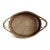 Hand woven tea stain rattan oval tray with handles. Each slightly unique in natural material differences and handmade...