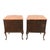 Antique Pair of French Walnut Nightstands With Pink‑Orange Marble Tops and Cabriole Legs For Sale In Greensboro - Image 6 of 6