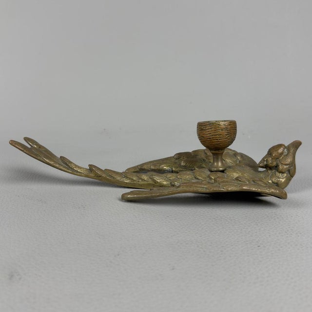 Vintage Bronze Candleholder, 1950s For Sale - Image 3 of 12