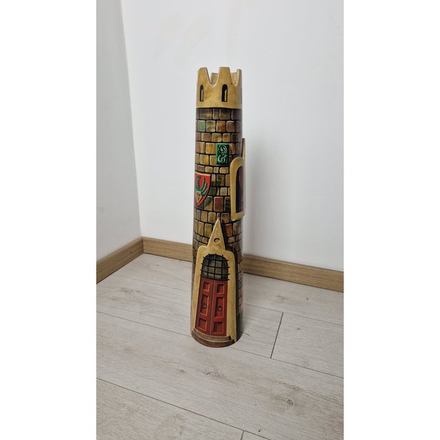 Vintage Tower-Shaped Floor Ashtray by Aldo Tura, 1950s For Sale - Image 10 of 16