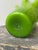 Vintage Lime Green Handblown Glass Undulating Vessel, Circa 1960s For Sale - Image 16 of 17
