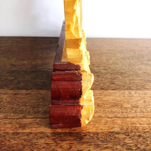 Vintage Chinese Carved Wooden Ship For Sale - Image 4 of 9