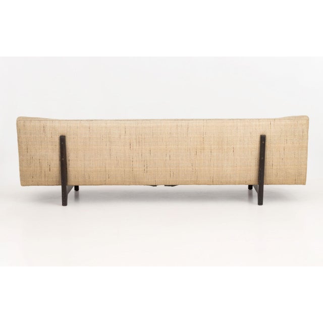 Tan Edward Wormley for Dunbar Bracket Back Sofa For Sale - Image 8 of 8