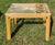 1960s Rattan and Glass Side Table For Sale - Image 4 of 6