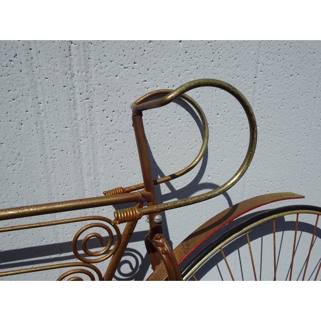 Vintage Rustic 1970's C Curtis Jere "Spinning Wheel" Bicyle Bike Wall Sculpture For Sale - Image 13 of 17