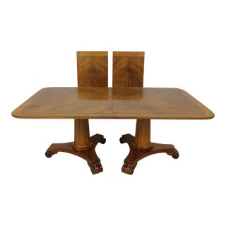 Henredon Neoclassical Column Base Dining Room Table For Sale