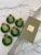 Handpainted Set of 5 Cabbage Ware Majolica style ceramic bowls/plates, made in Japan. Rich coloration and glazing....