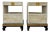 Italian Art Deco Parchment, Gold Leaf and Black Lacquer Nightstands, 1940s, Set of 2 For Sale