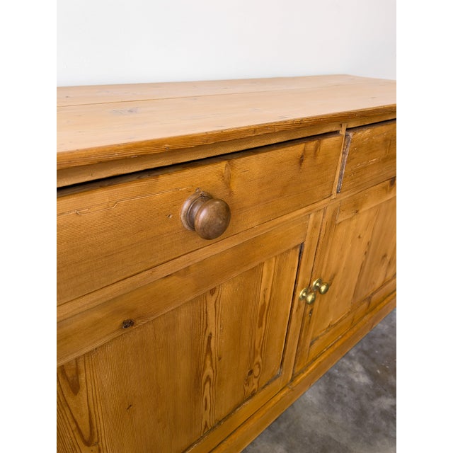 Antique 19th Century English Pine Sideboard For Sale - Image 10 of 10