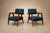 1960s Brazilian Modern Armchairs in Imbuia Wood and Deep Petrol-Blue Mohair, Brazil, 1950s For Sale - Image 5 of 18