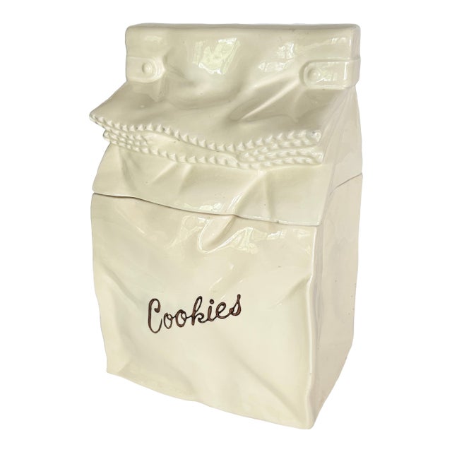 Ceramic Bag Cookie Jar Japan For Sale